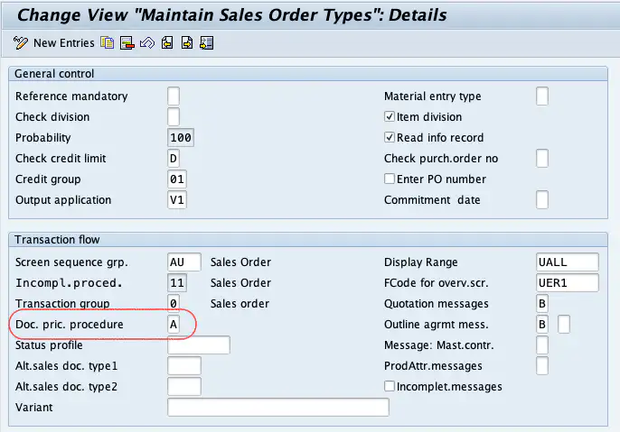 Creating Document Pricing Procedure in SAP